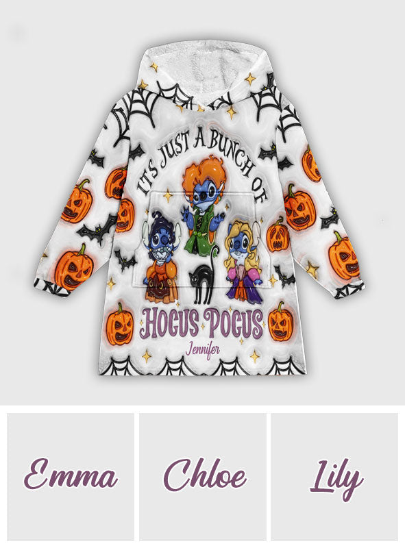 Personalized Halloween Blanket Hoodie Custom Name Soft and Cozy