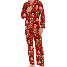 Load image into Gallery viewer, Personalized Christmas Button Down Pajama Set Cute Gift Idea
