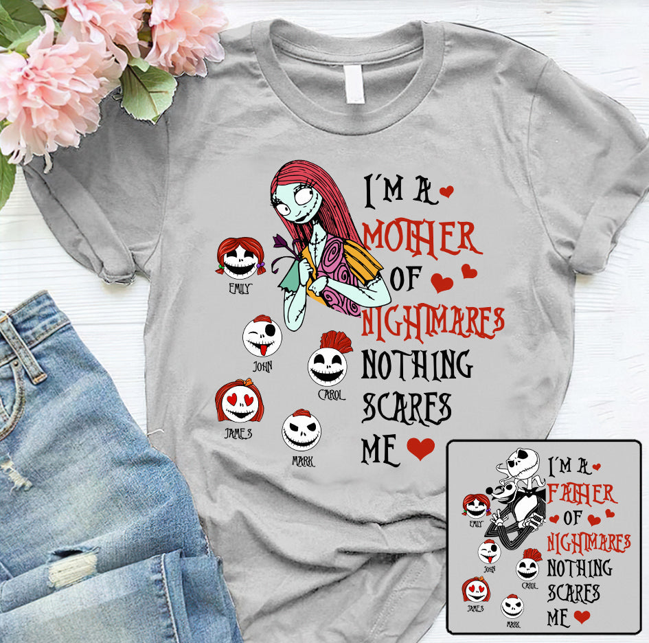 Personalized Nightmare T-shirt and Hoodie Gift for Dad | Halloween & Father's Day
