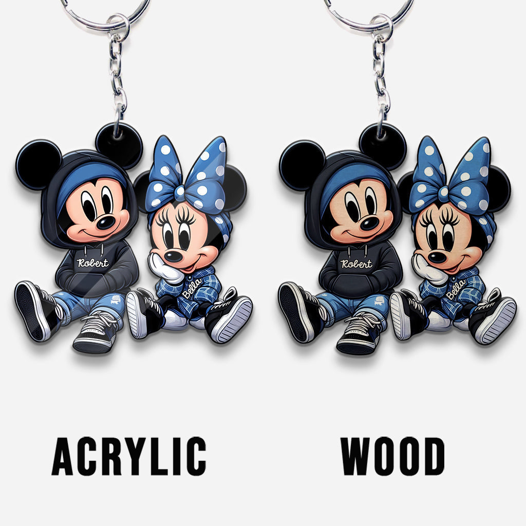 Personalized Chicano Mouse Keychain Custom Name Gift