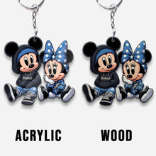 Load image into Gallery viewer, Personalized Chicano Mouse Keychain Custom Name Gift
