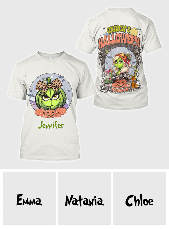 Personalized Christmas All-Over Shirt Cute Pumpkin Design Gift