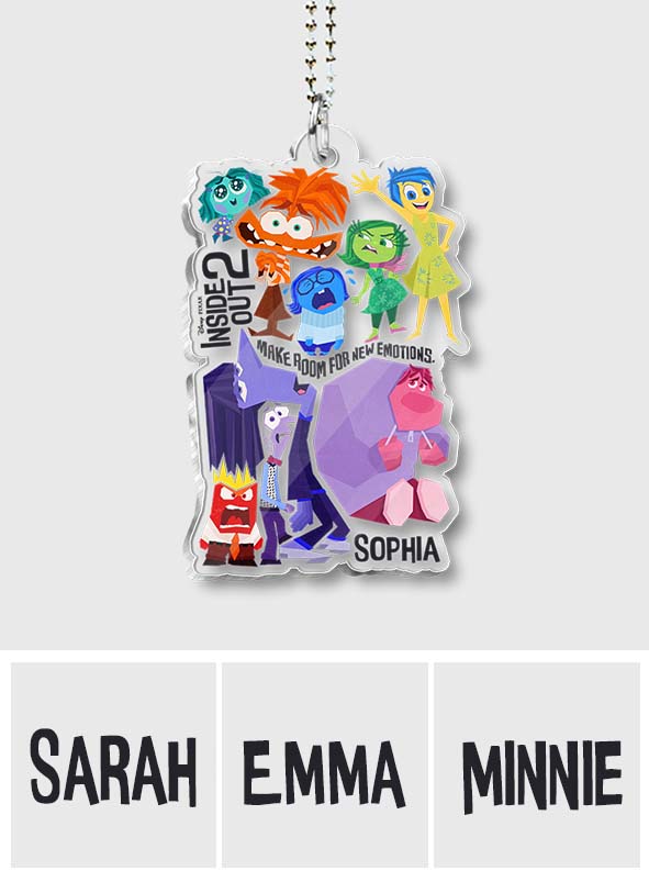 Personalized Acrylic Car Ornament Custom Name Gift for Kids