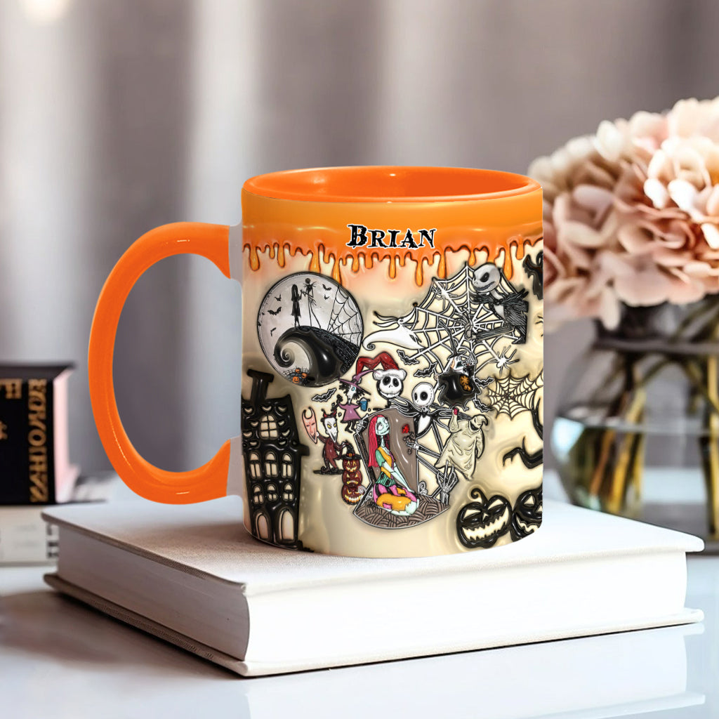Personalized Halloween Accent Mug Custom Name Gift Idea