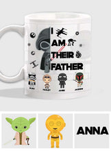 Load image into Gallery viewer, Personalized Star Wars Mug Custom Name Gift for Dad
