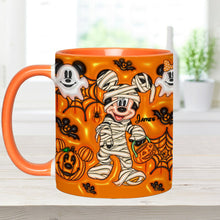 Load image into Gallery viewer, Personalized Halloween Accent Mug for Kids Custom Names
