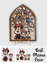 Load image into Gallery viewer, Personalized Best Nana Ever Mouse Ears 2-Layered Wood Sign Gift

