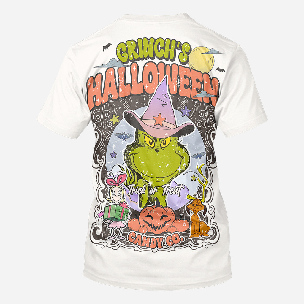 Personalized Grinch Halloween All Over Shirt Fun Costume Gift