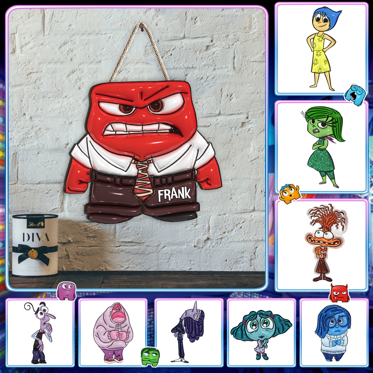 Personalized Custom Shaped Wood Sign Every Emotion Is Valid Gift