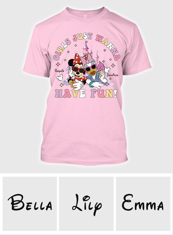 Personalized Girls Just Wanna Have Fun T-shirt & Hoodie for Kids