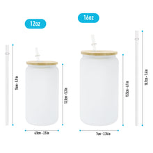Load image into Gallery viewer, Personalized 16oz Can Glass with Straw for Kids &amp; Adults - Today I Feel Gift
