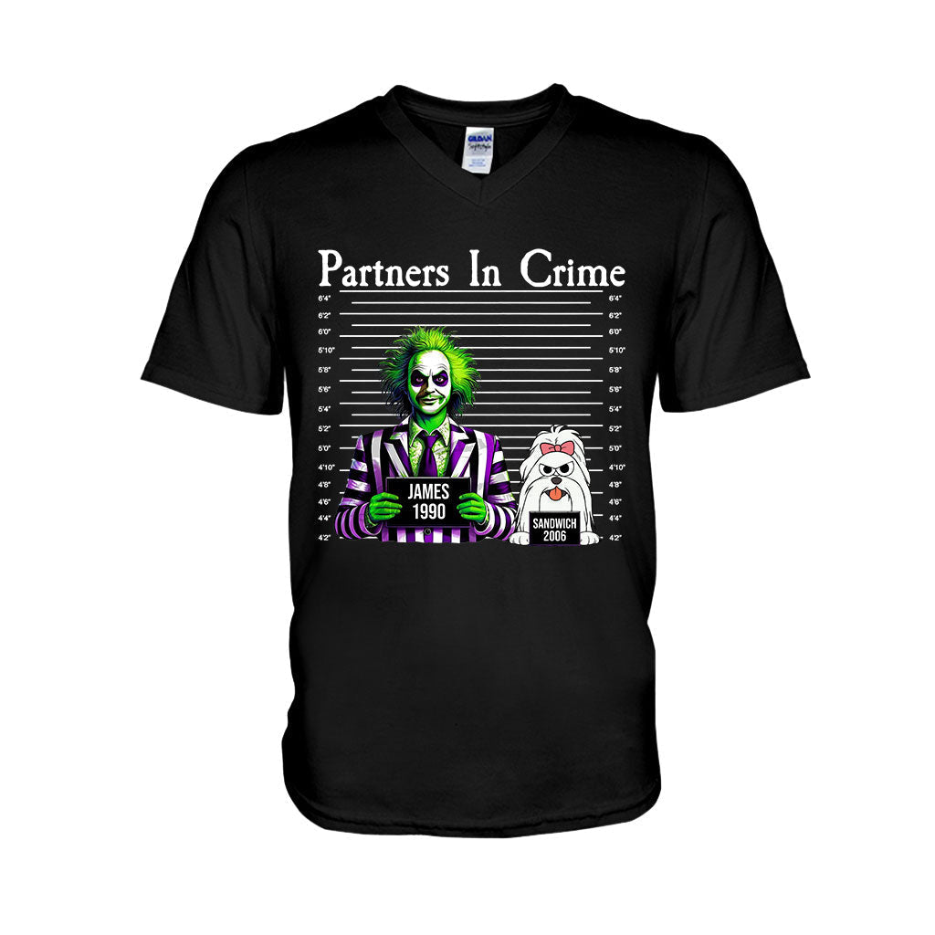 Personalized Partners In Crime T-shirt & Hoodie for Mom/Dad