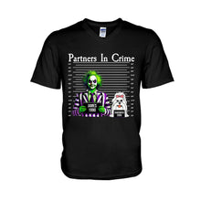Load image into Gallery viewer, Personalized Partners In Crime T-shirt &amp; Hoodie for Mom/Dad
