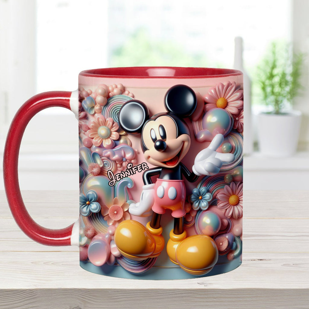 Personalized Ceramic Accent Mug with Magical Mouse Design for Christmas or Birthday