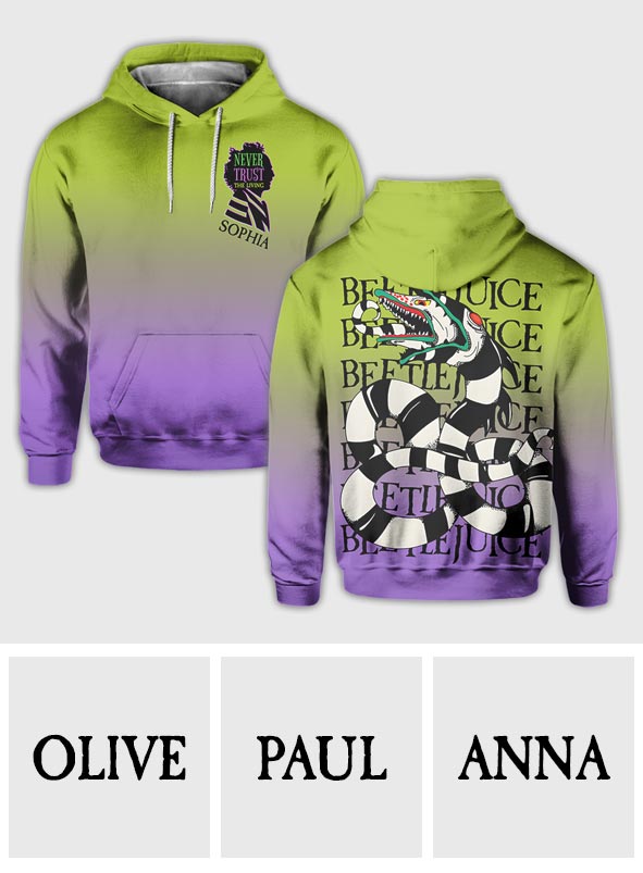 Personalized All Over Shirt Never Trust The Living Unique Gift