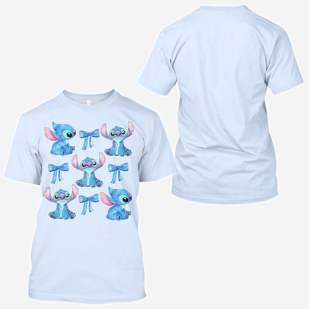 Personalized Stitch All Over Shirt Cute Gift for Kids