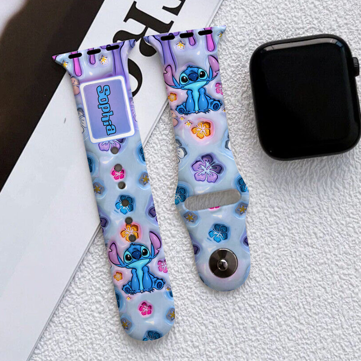 Personalized Ohana Apple Watch Band Custom Name Gift