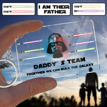 Load image into Gallery viewer, Personalized Star Wars Acrylic Keychain Gift for Dad
