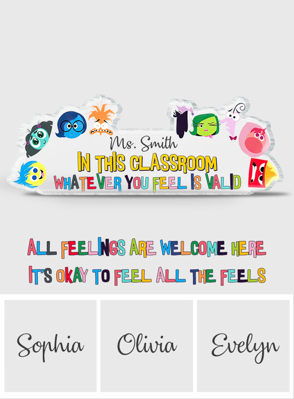Personalized Custom Shaped Acrylic Plaque for Teacher Appreciation