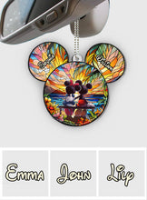 Load image into Gallery viewer, Personalized Car Ornament Transparent Acrylic for Couples
