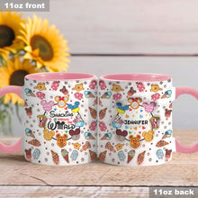 Load image into Gallery viewer, Personalized Snacking Around the World Accent Mug Gift for Mom

