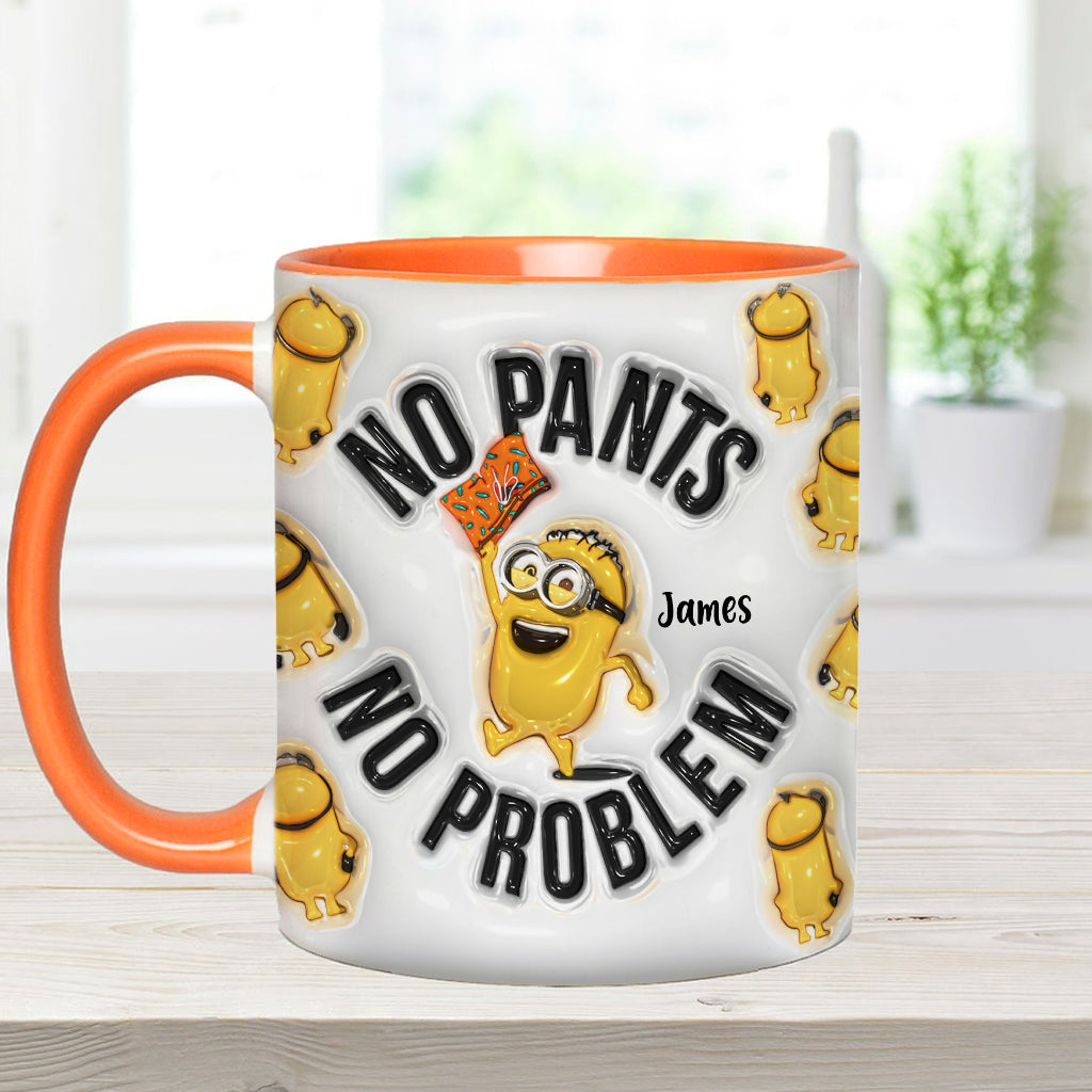 Personalized Minion Mug Custom Name No Pants No Problem Gift