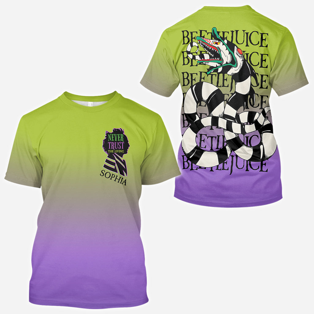 Personalized All Over Shirt Never Trust The Living Unique Gift