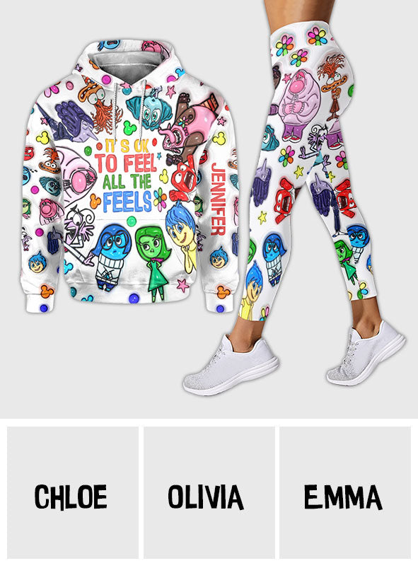 Personalized Hoodie & Leggings Set Custom Name Gift for Kids
