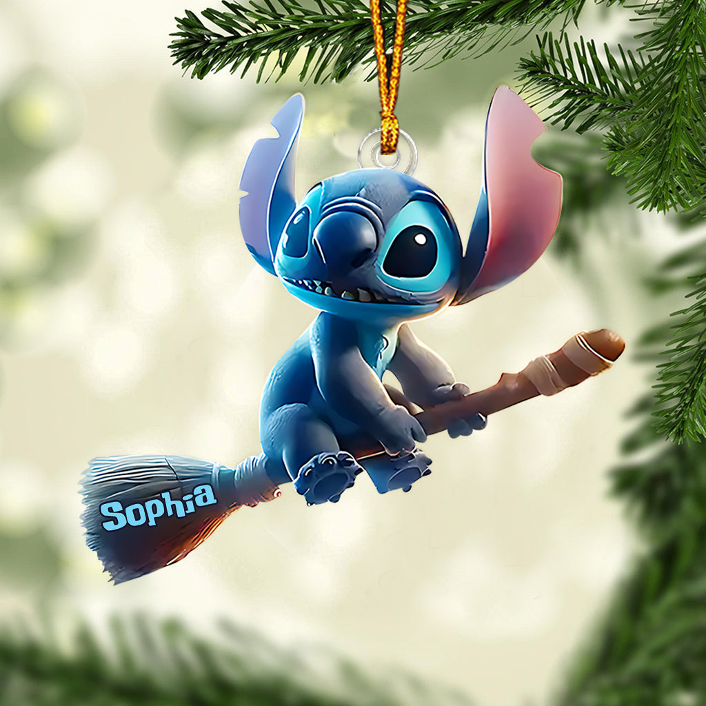 Personalized Ohana Custom Shaped Ornament for Halloween | Unique Gift