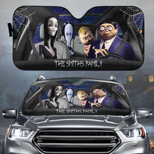 Load image into Gallery viewer, Personalized Halloween Car Sunshade Custom Family Name Gift
