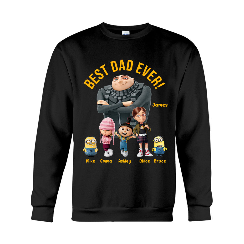 Personalized Best Dad Ever T-shirt & Hoodie Gift for Father's Day