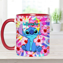 Load image into Gallery viewer, Personalized Tie Dye Accent Mug with Name for Birthday or Christmas
