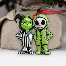 Load image into Gallery viewer, Personalized Grinch &amp; Nightmare Before Christmas Ornament Gift
