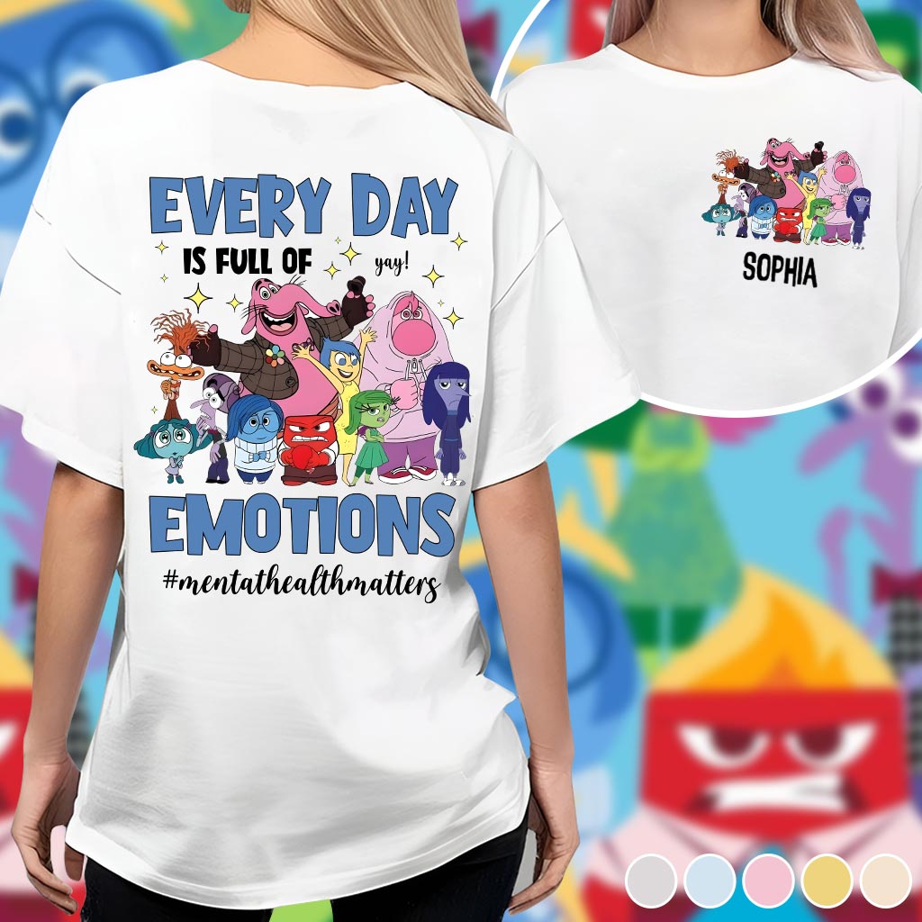 Personalized Emotional Expressions All Over Shirt for Kids | Back to School Gift