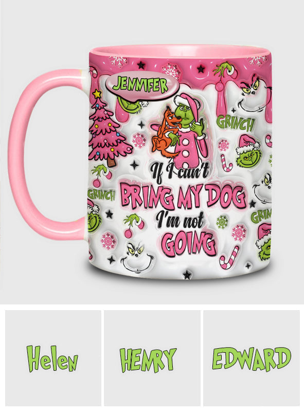 Personalized Grinch Accent Mug Custom Name Gift for Dog Lovers