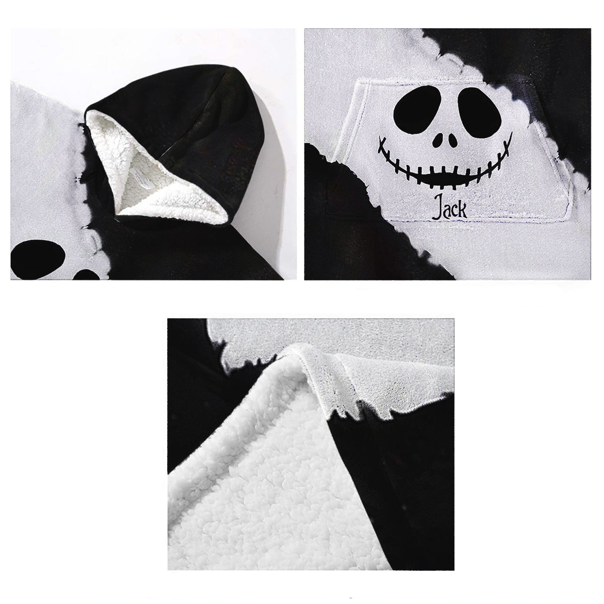 Personalized Nightmare Blanket Hoodie Custom Name Gift