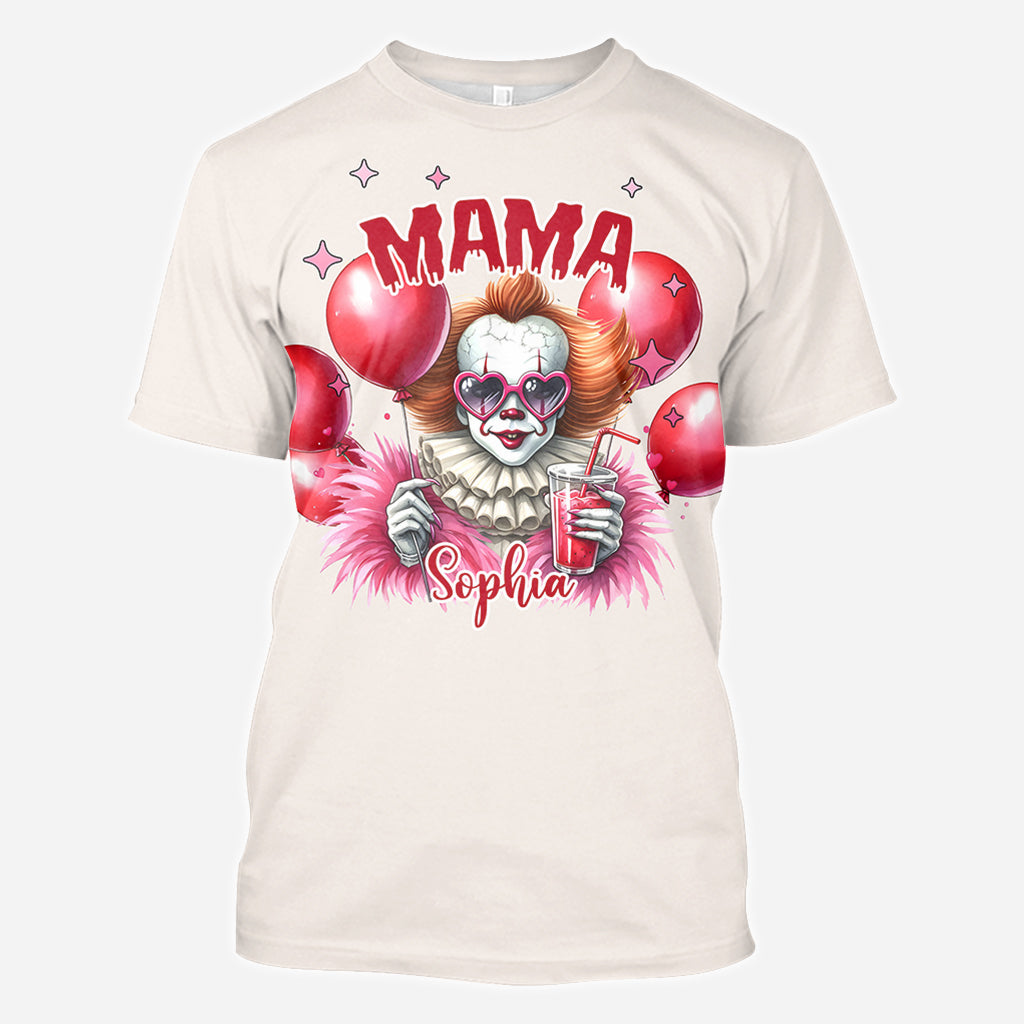 Personalized Scary Mama All Over Shirt Custom Name Gift