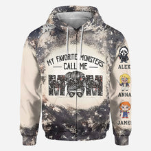 Load image into Gallery viewer, Personalized All-Over Shirt My Favorite Monsters Call Me Mom Gift for Mother's Day
