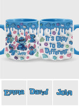 Load image into Gallery viewer, Personalized Autism Awareness Accent Mug Custom Name Gift
