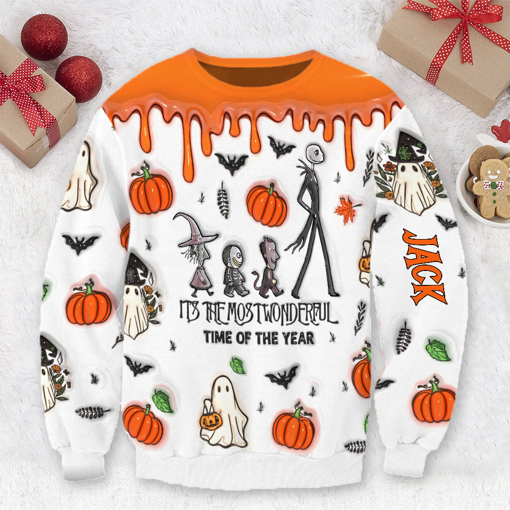 Personalized Nightmare Before Christmas All Over Shirt for Halloween