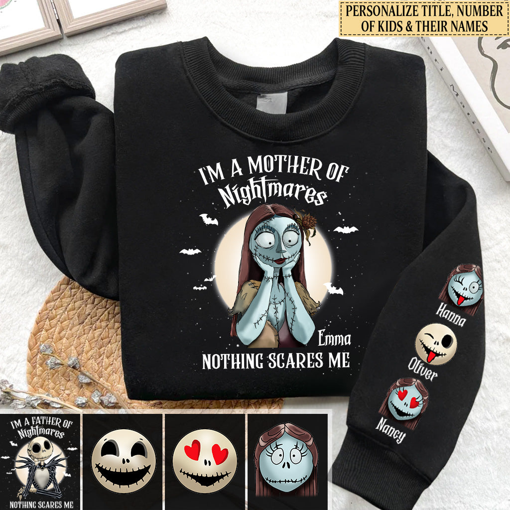 Personalized Nightmare All Over Shirt Custom Names Gift for Mom/Dad