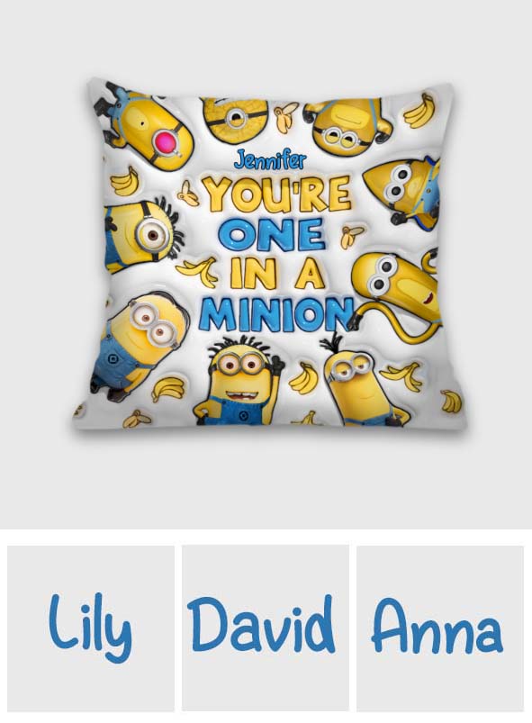 Personalized You're One In A Minion Throw Pillow Gift