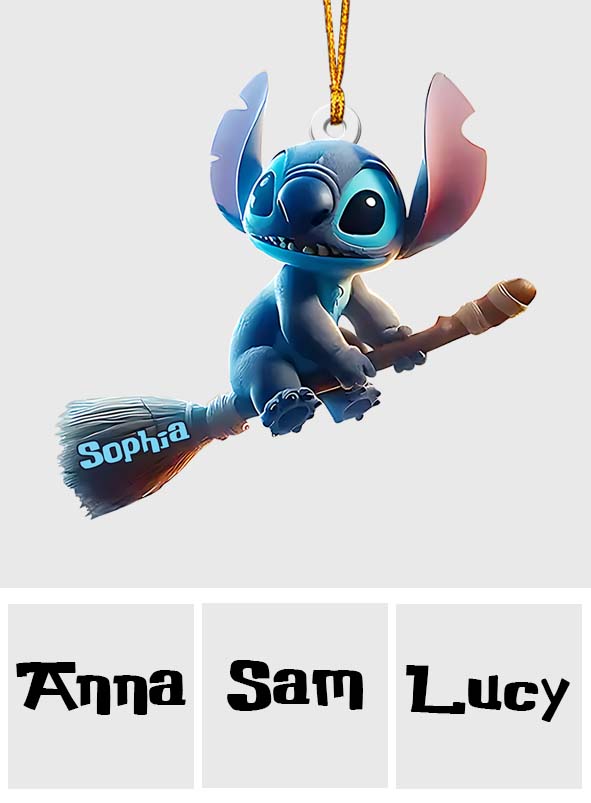 Personalized Ohana Custom Shaped Ornament for Halloween | Unique Gift