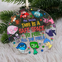 Load image into Gallery viewer, Personalized Transparent Christmas Ornament Safe Space Gift
