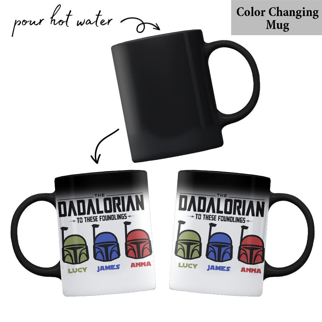 Personalized The Dadalorian Mug Custom Family Names Gift