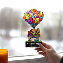 Load image into Gallery viewer, Personalized Balloon House Suncatcher Ornament Unique Gift for Anniversary
