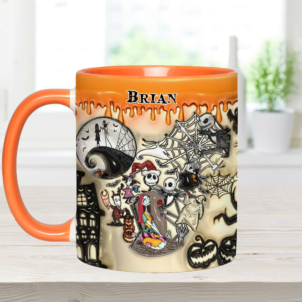 Personalized Halloween Accent Mug Custom Name Gift Idea