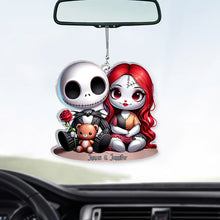 Load image into Gallery viewer, Personalized Nightmare Chicano Couple Car Ornament Gift
