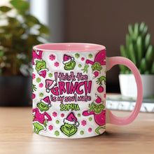 Load image into Gallery viewer, Personalized Grinch Accent Mug Custom Name Christmas Gift
