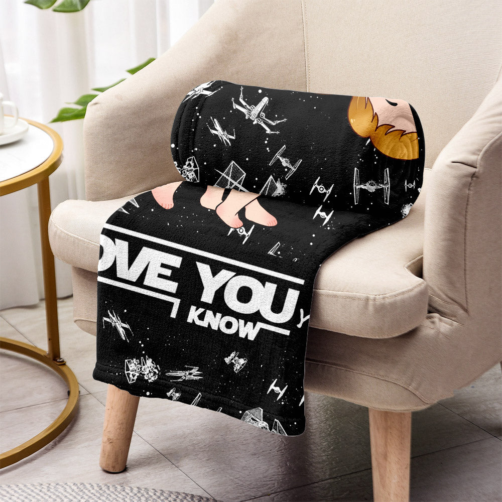 Personalized I Love Your Butt Blanket Custom Name Gift for Couples